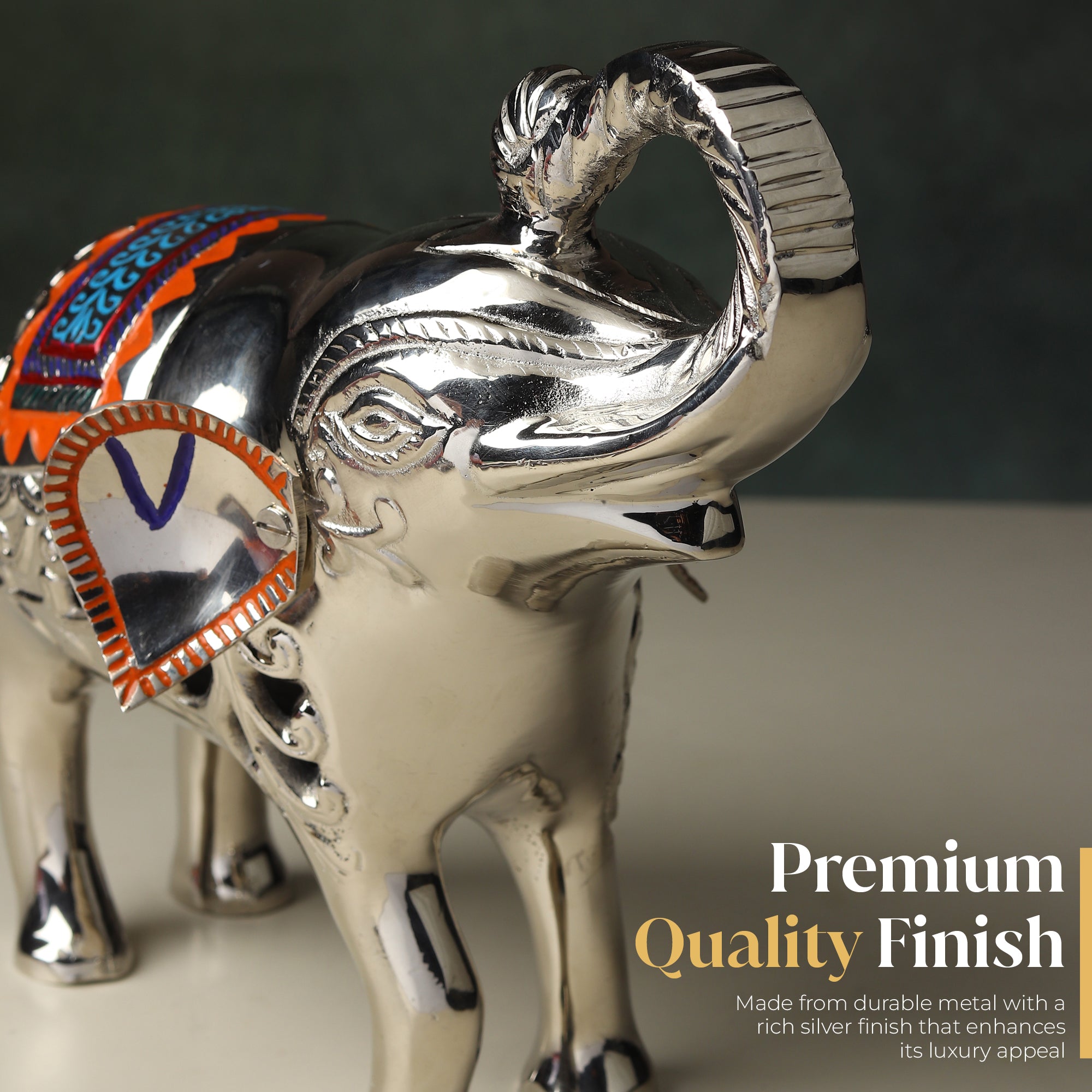 Divyaneel GajVilas™ — Silver Elephant Artefact of Prosperity