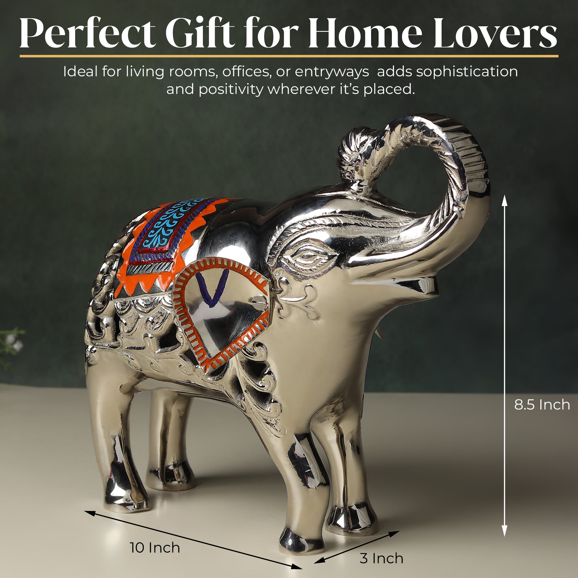 Divyaneel GajVilas™ — Silver Elephant Artefact of Prosperity