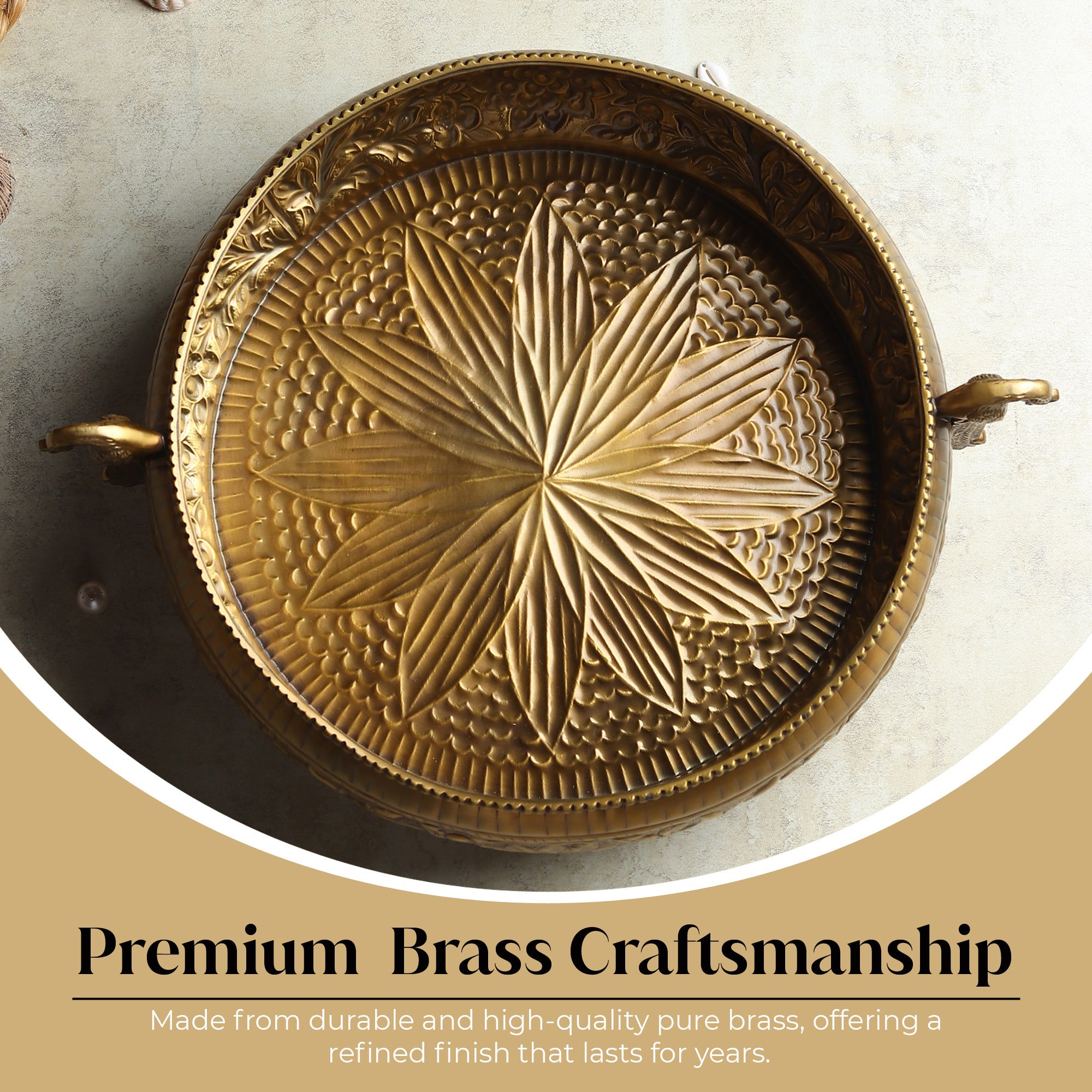 Divyaneel PushpaKumbh™ — Brass Offering Bowl of Grace