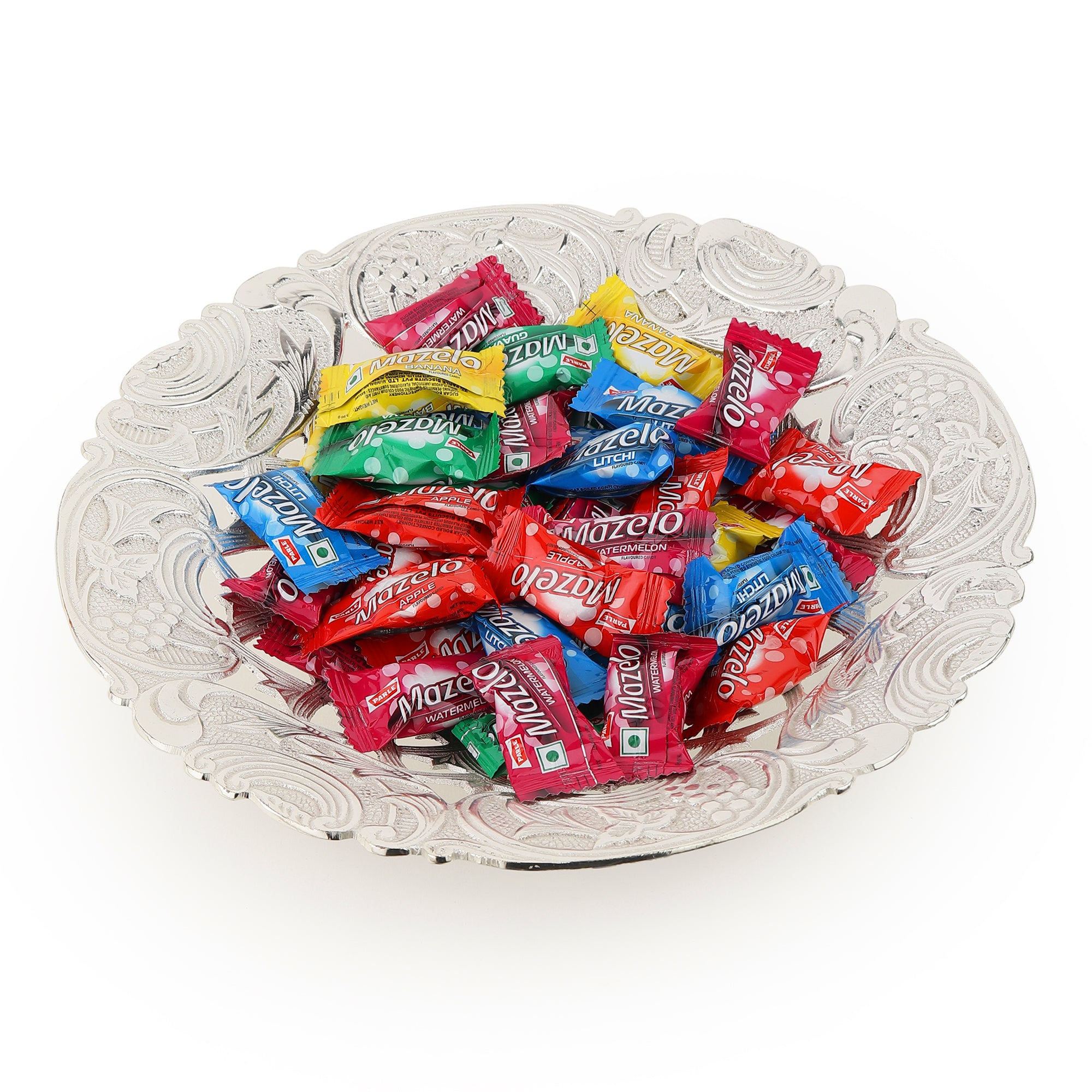 UrliKumbh™ — Nakashi Brass Urli Platter  Silver Finish (9.5")