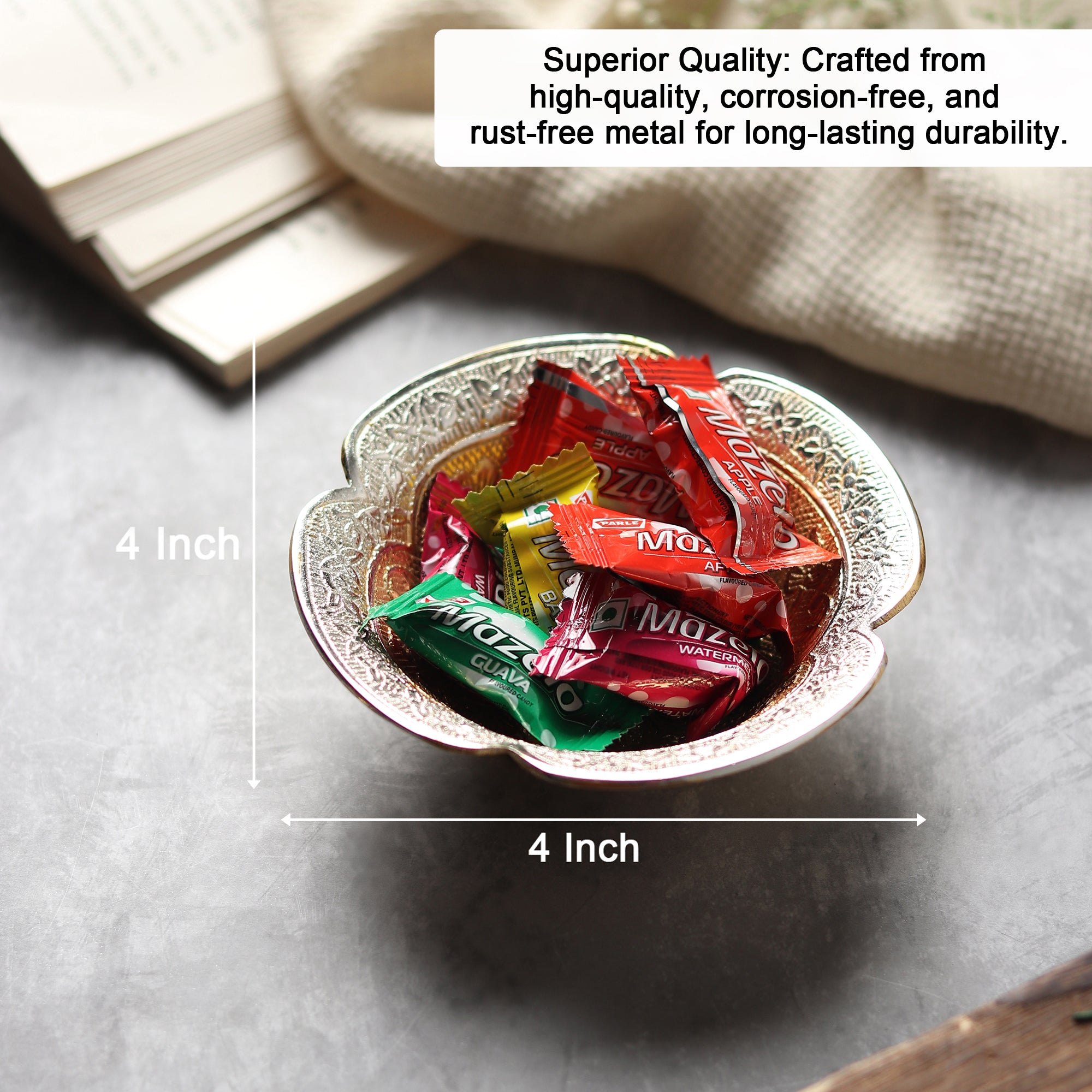 Puja Prasad Bowl — Pure Brass (Gift-Ready)