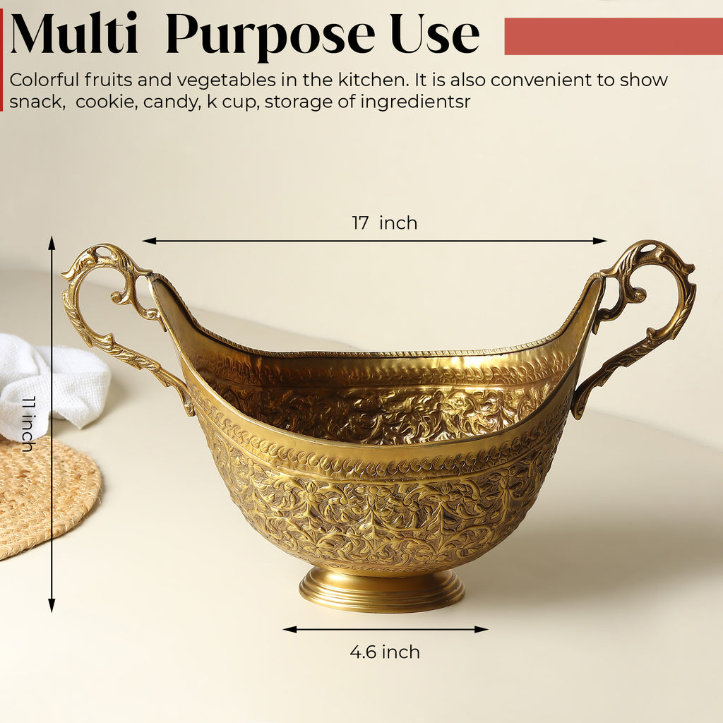Divyaneel MahaPhalKumbh™ — Grand Brass Bowl of Abundance