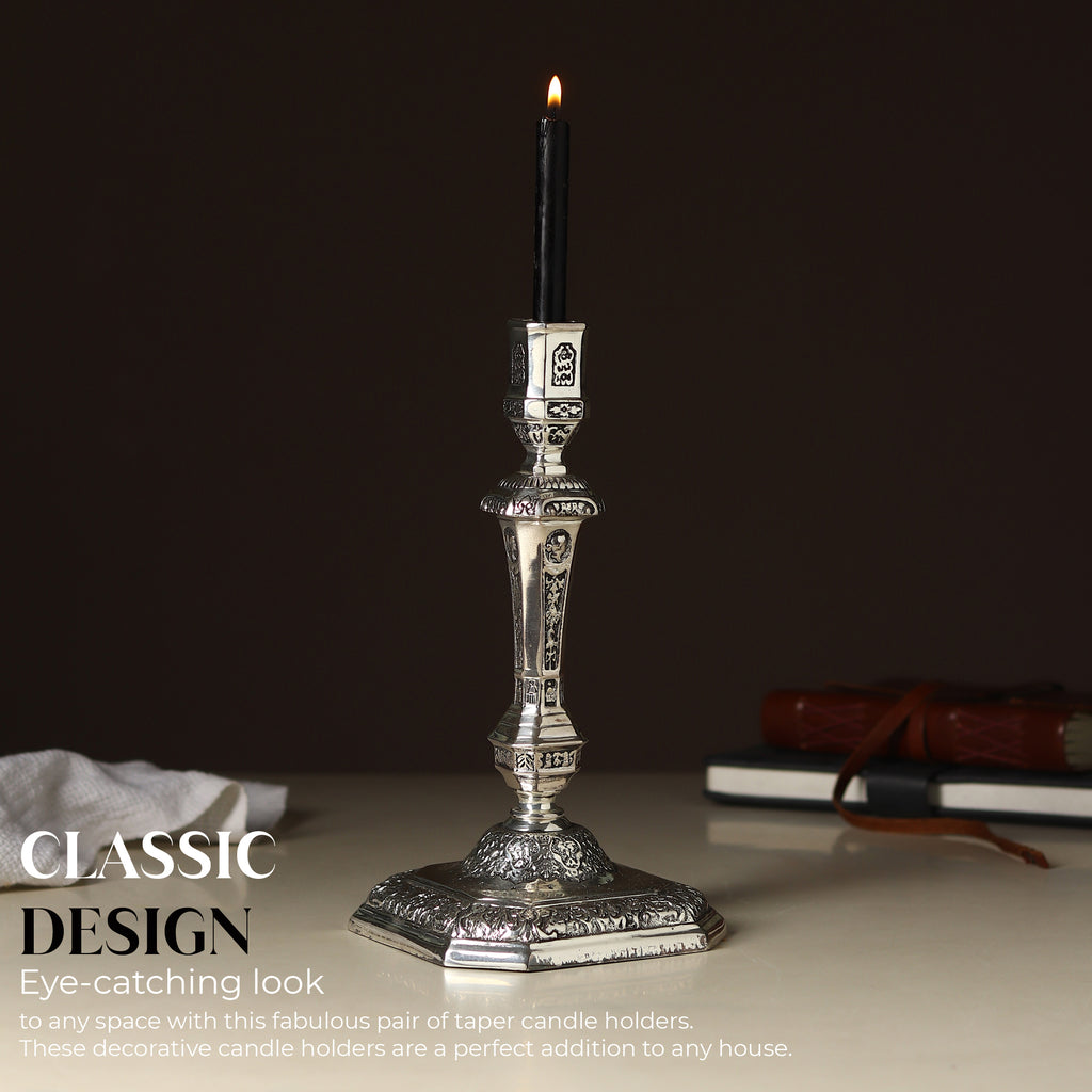 Divyaneel SeraphStambh™ — Embossed Candlestick of Light