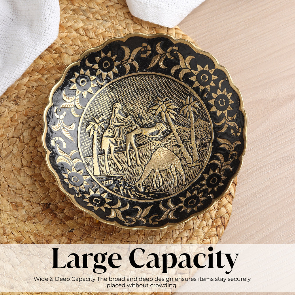 Royal Camel Brass Urli – Heritage Festive Platter