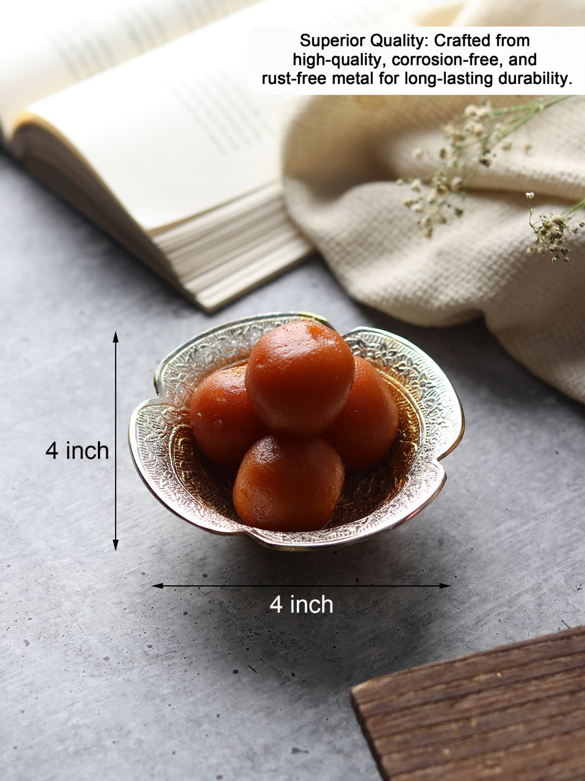 Puja Prasad Bowl — Pure Brass (Gift-Ready)
