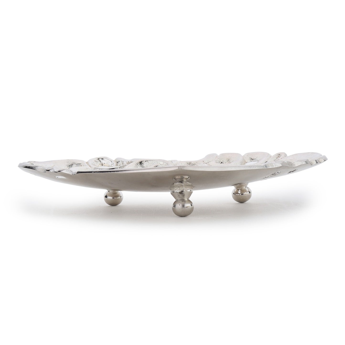 Heart-Shaped Brass Bowl (6”) — Silver-Plated / Gold Antique