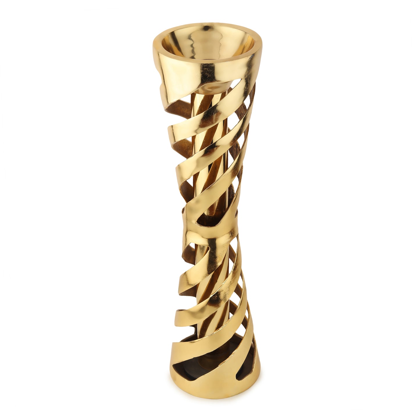 Divine Brass Flower Vases | Handcrafted Temple-Inspired Décor | Gold & Antique Finish