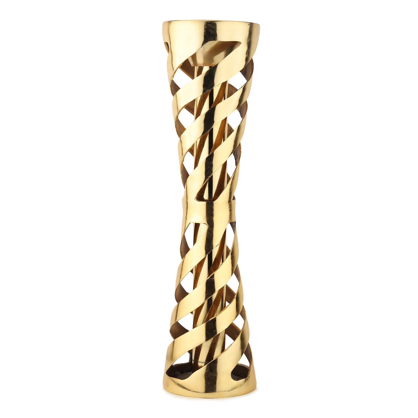 Divine Brass Flower Vases | Handcrafted Temple-Inspired Décor | Gold & Antique Finish