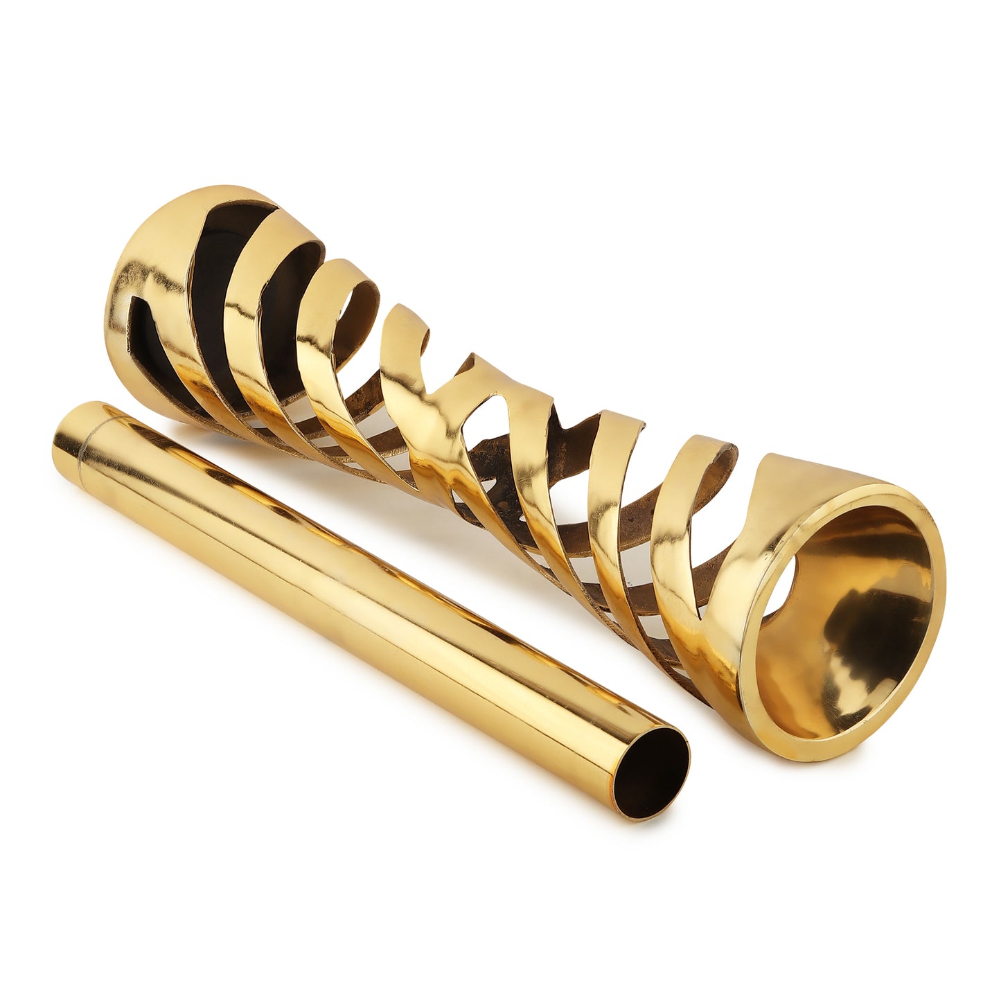 Divine Brass Flower Vases | Handcrafted Temple-Inspired Décor | Gold & Antique Finish