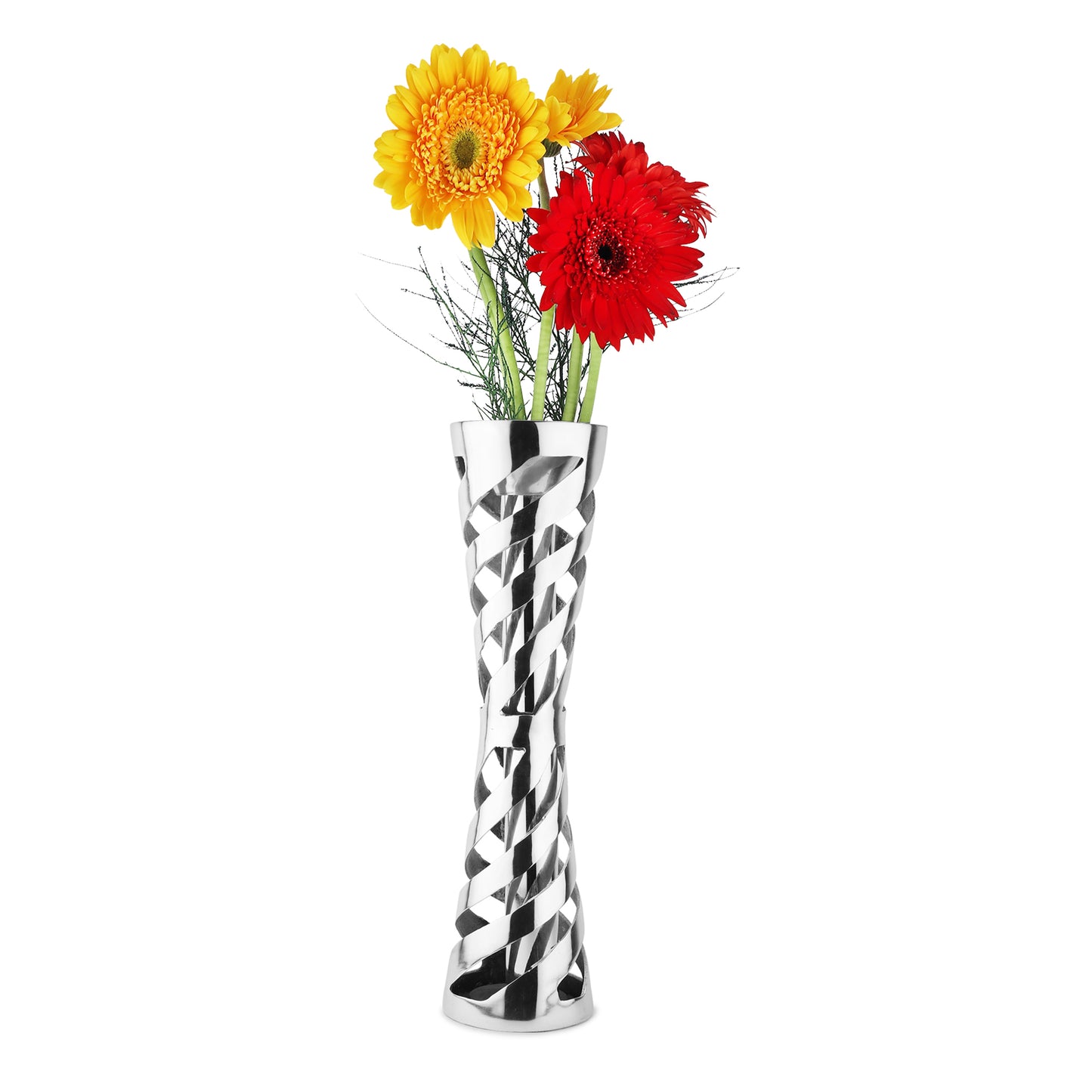 Divine Brass Flower Vases | Handcrafted Temple-Inspired Décor | Gold & Antique Finish