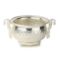 Chandrika Argent Urli — Silvered Brass Centrepiece